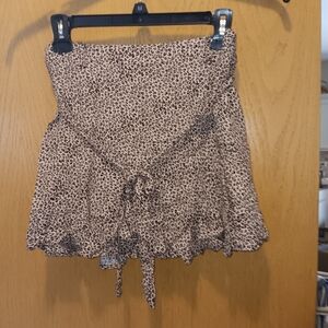 Womens Size Medium, Romantics Leopard Print Mini Skirt